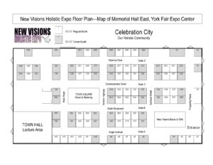 New Visions Holistic Expo Vendor Layout